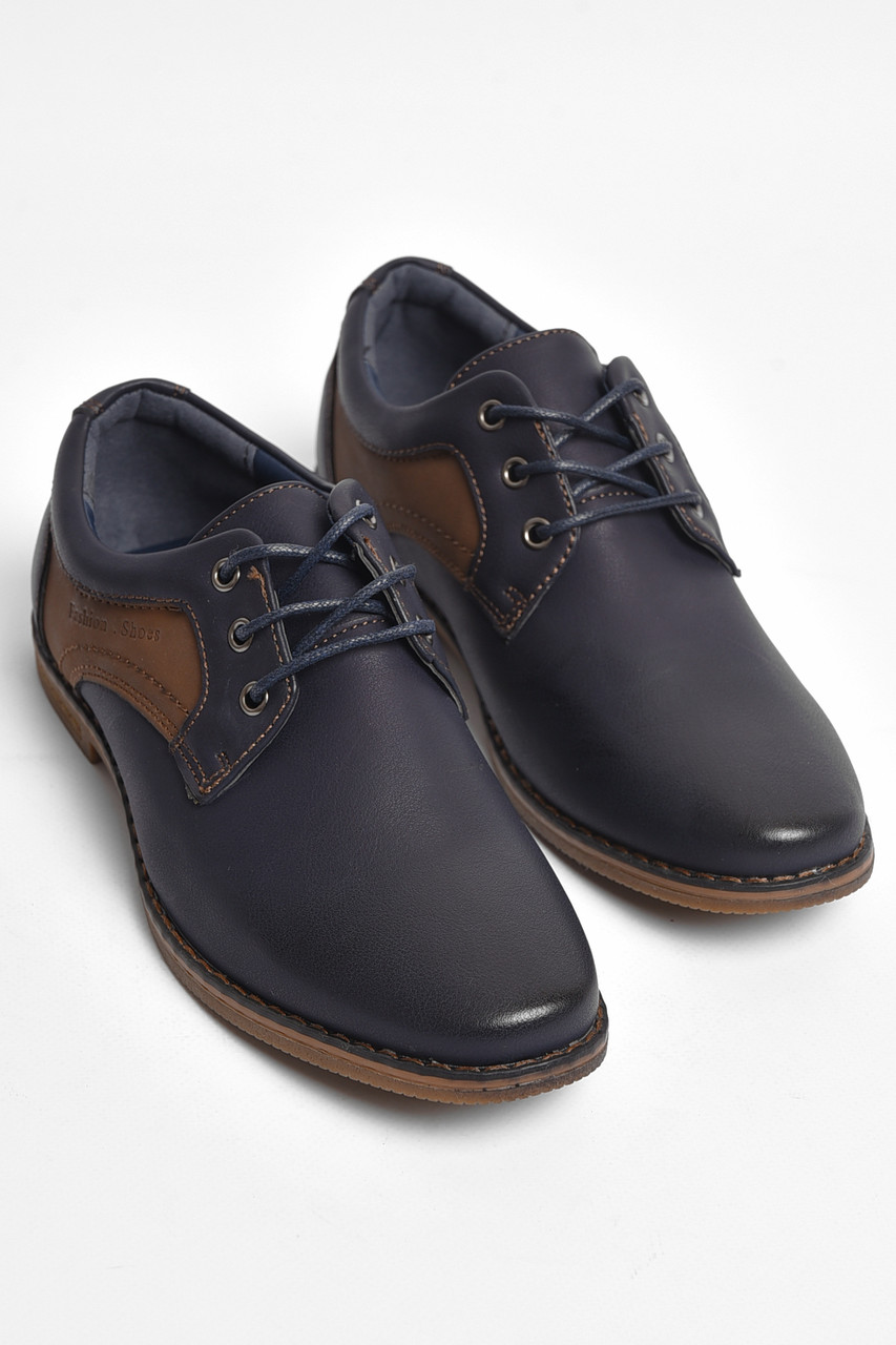 Туфлі дитячі для хлопчика темно-синього кольору р.34 176099T Безкоштовна доставка, фото 1