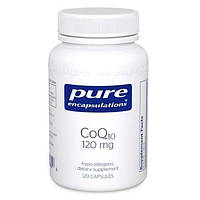 Коэнзим Pure Encapsulations, Q10, CoQ10, 120 мг, 60 капсул (20591) PZ, код: 1618275