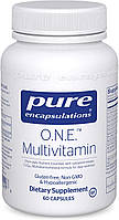 Мультивитамины и минералы ONE Multivitamin Pure Encapsulations 1 в день 60 капсул PZ, код: 7586640