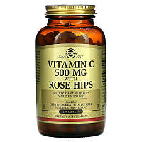 Витамин С с шиповником Vitamin C Solgar 500 мг 250 таблеток PZ, код: 7701079