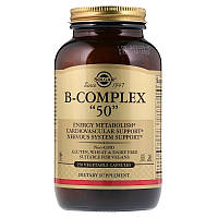 Комплекс витаминов группы В-50 B-Complex 50 Solgar 250 капсул PZ, код: 7701189