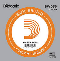 Струна D'Addario BW036 80 20 Bronze .036 GR, код: 6556654