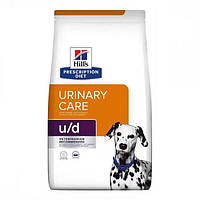 Лікувальний корм для собак Hill's Prescription Diet Canine U D Urinary Care 4 кг (052742046846) PK, код: 7669663