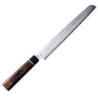Кухонный нож для хлеба 220 мм Suncraft Senzo Black (BD-06) PZ, код: 8141030