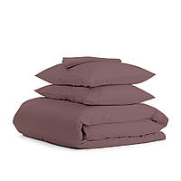 Комплект постельного белья на резинке Cosas MOUSSE Ранфорс 160х220 см Шоколад PM, код: 7702301