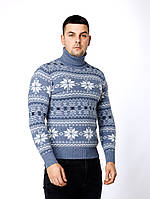 Мужской свитер L голубой Gerekli ЦБ-00237223 PS, код: 8366058