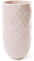 Ваза настольная ceramic Розовая Сетка 25.8 см Bona DP41768 ES, код: 6674302