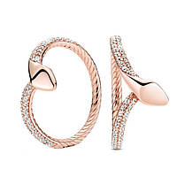 Серебряное кольцо Pandora Rose Sparkling Snake 189092C01 58 PS, код: 7362225