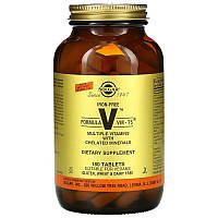 Витаминно-минеральный комплекс Solgar Formula V VM-75 Multiple Vitamins with Chelated Mineral PZ, код: 7527213
