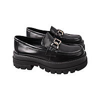 Туфлі жіночі Oeego Чорні натуральна шкіра 82-21DTC 39 PZ, код: 7369956