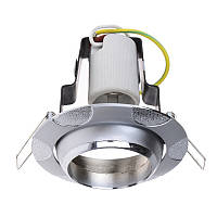 Поворотный точечный светильник Brille 60W RO-50 Хром 161242 EV, код: 7275102