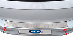 Накладка на задній бампер OmsaLine  HB  нерж  для Volkswagen Polo 2017-2024 рр