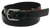 Кожаный ремень Skipper 110-130 x 3.3 см Черный (1028-33) PZ, код: 390099