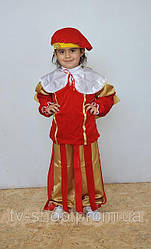 Костюм Принц у червоному 3-6 років (велюр)