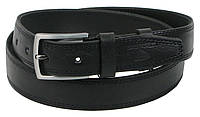 Мужской ремень Skipper кожаный под брюки ширина 3,5 см Черный (1280-35) PZ, код: 1522690