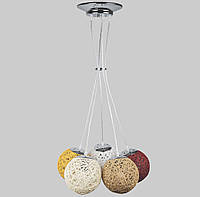 Плетеная люстра с шарами 15 см на 5 ламп Lightled 971-1504-5 GG, код: 8123556