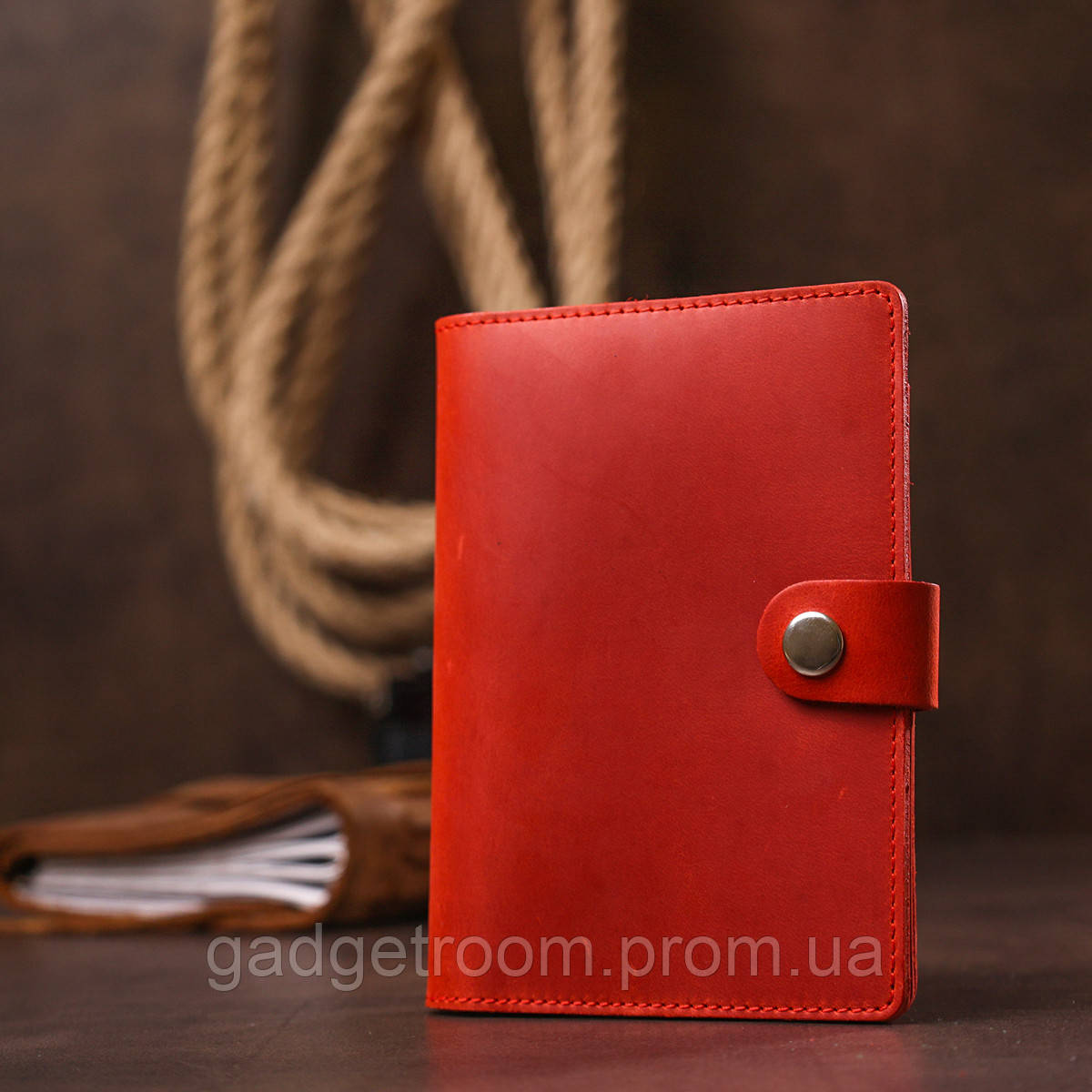 Матовый кожаный тревел-кейс Shvigel 16519 Красный GR, код: 7487362 - фото 7 - id-p2168253572