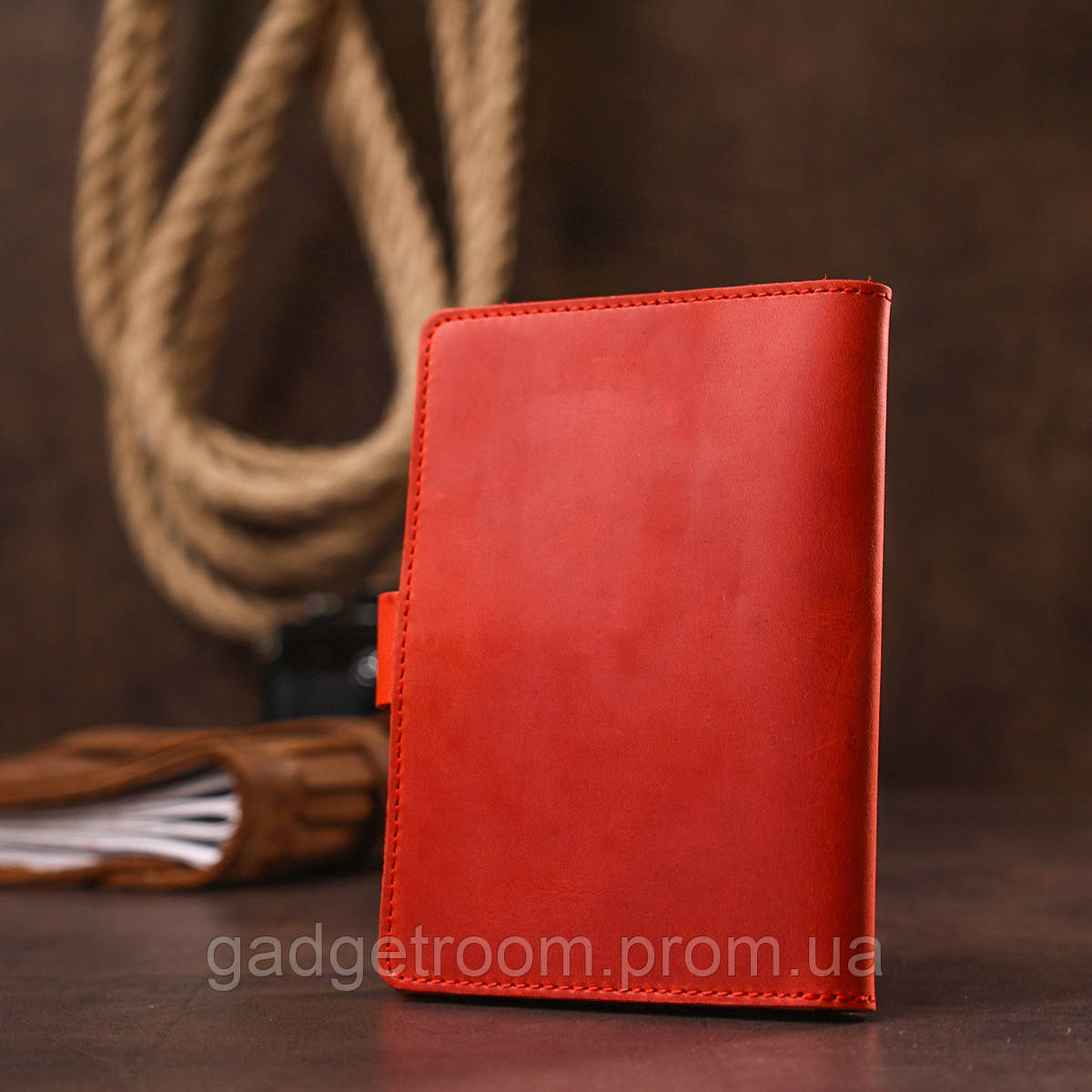 Матовый кожаный тревел-кейс Shvigel 16519 Красный GR, код: 7487362 - фото 8 - id-p2168253572