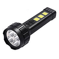 Светодиодный аккумуляторный фонарик SUN yd-658-4 с COB USB зарядкой 4 LED PK, код: 7719545