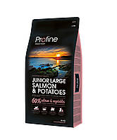 Корм Profine Junior Large Breed Salmon Potatoes сухой с лососем для щенят и юниоров крупных п GB, код: 8451557