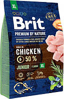 Корм Brit Premium Dog Junior XL сухой с курицей для щенков и молодых собак гигантских пород 3 PP, код: 8451370