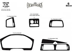 Накладки на панель  2000-2005  Титан для Volvo V70 років
