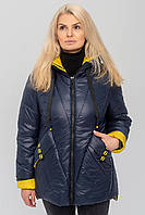 Стильная женская весенняя куртка из стеганой плащевки, батальные размеры