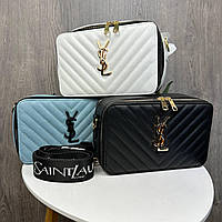 Стильная женская мини сумочка стиль Yves Saint Laurent каркасная, сумка для девушек стеганная-DS