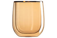 Набор стаканов с двойными стенками 2 шт 250 мл Ardesto Golden Moon AR2625GG PP, код: 8179592