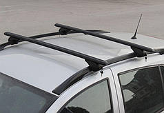 Перемички на звичайні рейлінги під ключ Bold Bar V1  2 шт  Чорні для Opel Agila 2000-2007 рр