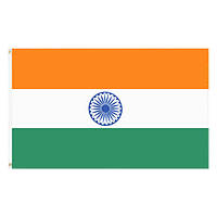 Прапор Індії 150х90 см. Індійський прапор поліестер RESTEQ. Indian flag High Quality