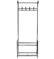 Напольная вешалка-стойка для одежды RIAS Corridor Rack 170x60x35см Black BF, код: 8137171