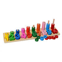 Деревянная игрушка Геометрика Limo Toy MD1268 Цифры PK, код: 8263064