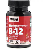 Метилкобаламин Jarrow Formulas Methyl B-12 5000 mcg 60 Lozenges Cherry Flavor JRW-18004 EM, код: 7517895