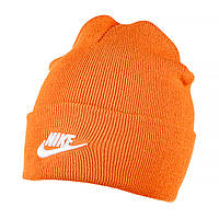 Мужская Шапка Nike U PEAK BEANIE TC FUT L Оранжевый One size (7dFB6528-893 One size)