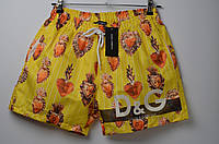 Плавки Dolce&Gabbana Yellow плавальні шорти дольче габана шорты плавательные мужские шорти для спорту