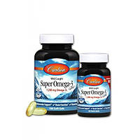 Омега 3 Carlson Labs Super Omega-3 Gems 100+30 Soft Gels CP, код: 7517607