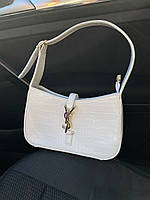 Yves Saint Laurent Hobo White Croco жіночі сумочки та клатчі гарна якість