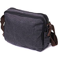 Мужская сумка мессенджер из плотного текстиля Vintage 22204 Черный высокое качество