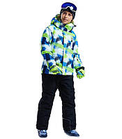 Зимняя лыжная куртка с капюшоном пэчворк DEAR RABBIT MZK02212 4T 108 см Разноцветный SB, код: 8147941