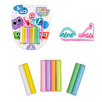 Набор для творчества Детский пластилин Mimi clay 6 цветов формочки Strateg (30426) BF, код: 8403727
