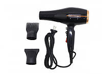 Фен для укладки волос компактный с насадками XPRO GM-1780 Черный (GM-1780_364) KC, код: 8383932