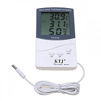 Термогигрометр KTJ ТА-318 + выносной датчик (hub_np2_0001) QT, код: 146946