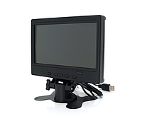 Автомобільний РК-монітор 7(16 9) панель IPS, AV - VGA - HDMI роз'єм + touchscreen, 1024*600ips, 12-24V, BOX