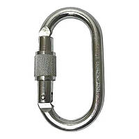 Карабин стальной X-Alp Oval Steel SG Key Lock (XALP-2442KSG) KC, код: 8204050