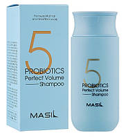 Шампунь с пробиотиками для идеального объема волос 5 Probiotics Perfect Volume Shampoo Masil TH, код: 8145686