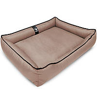 Лежак для собак всех пород EGO Bosyak Waterproof L 90х75 Кофе с молоком (спальное место для б PM, код: 7635044