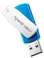 Flash Drive Apacer AH357 32GB USB (AP32GAH357U-1) Blue White (6544944) KC, код: 5538182