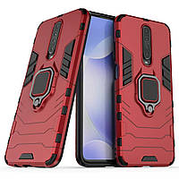 Чехол Ring Armor для Pocophone X2 Redmi K30 Red FS, код: 7410859
