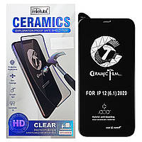 Защитная пленка Mletubl Ceramic для Apple iPhone 12 12 Pro Black PZ, код: 7436201